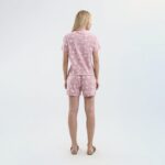 ⁦Short Sleeve Printed With Short Pajama Set⁩ - الصورة ⁦4⁩