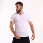 ⁦٢ نص كم رقبه علي شكل سبعه قطن استريتش رجالي⁩ - الصورة ⁦4⁩