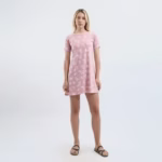 ⁦نايت شيرت قطن نص كم استريتش مطبوع -كشمير⁩ - الصورة ⁦2⁩