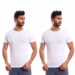 فانله قطونيل نص كم رقبه مستديره ابيض2