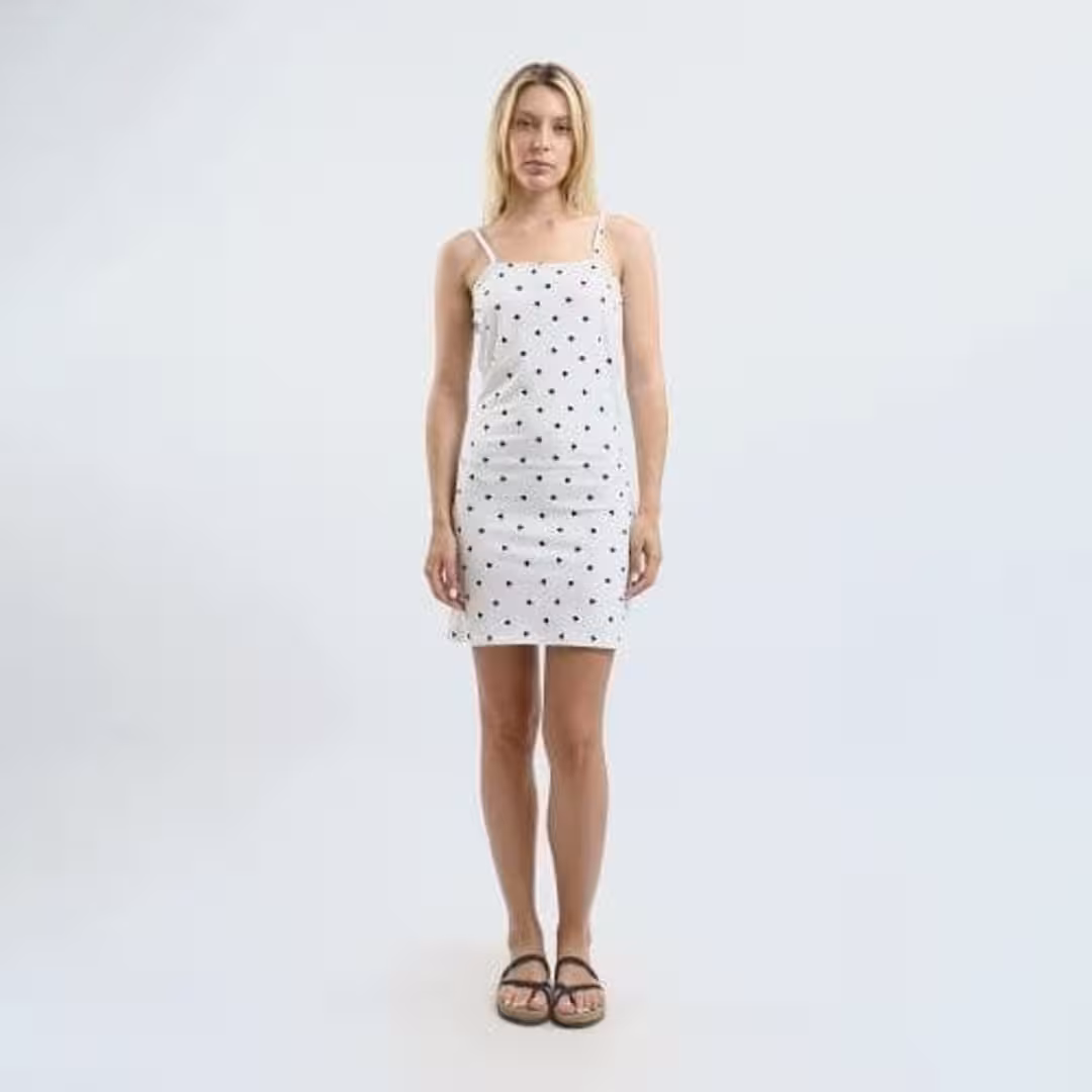 1-8-8.avif كاش مايو قصير من القطن حماله رفيعه -ابيض مطبوع - الصورة 1