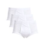 ⁦مجموعة من (3) سليب قطونيل 100% قطن - أبيض⁩ - الصورة ⁦2⁩