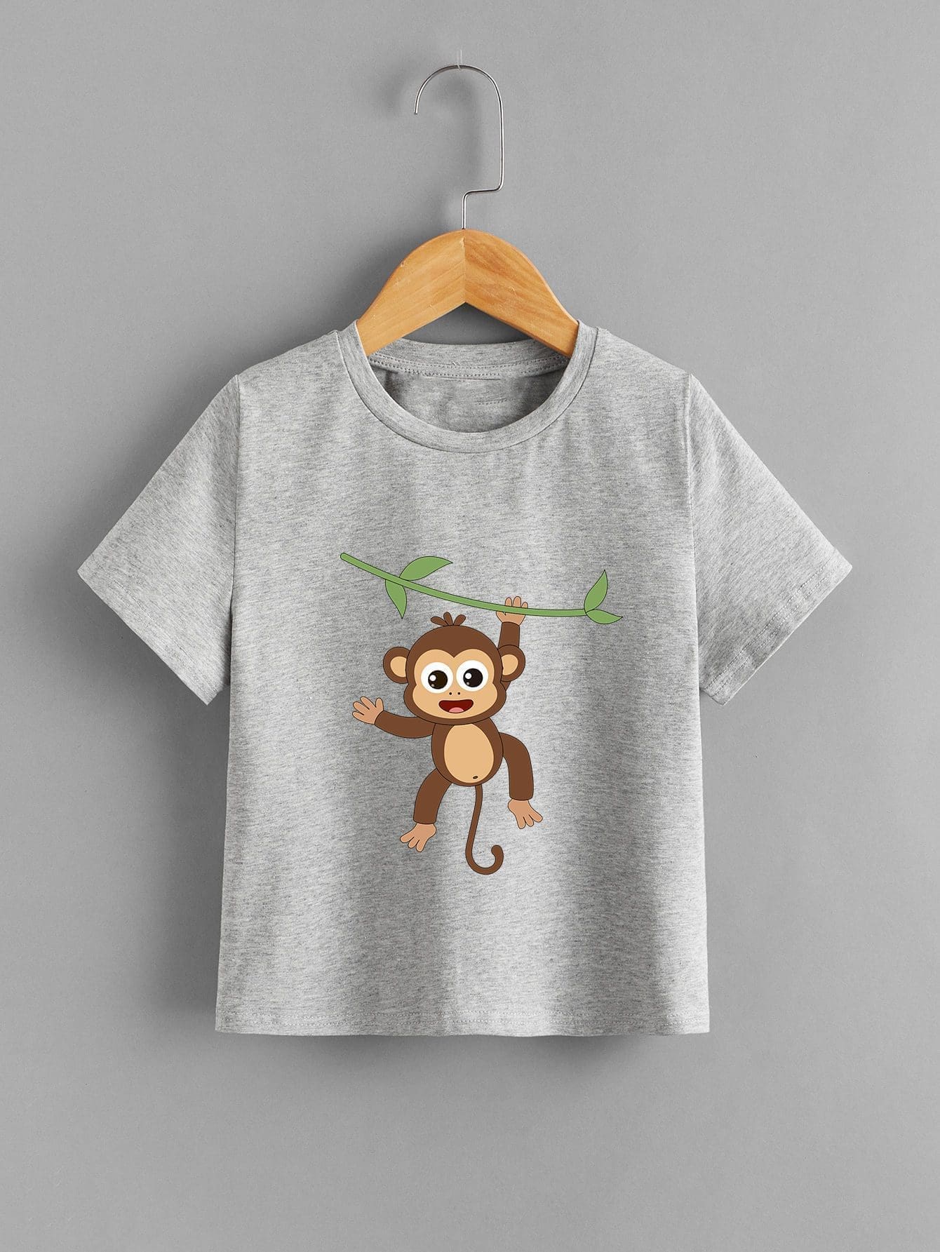 1632279854ee7e7ccf6d872e3289194fc8a15b89df-5.jpg تيشرت اطفال مطبوع - رصاصي - الصورة 1