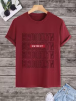 تيشرت رجالي نص كم حوض قطن  - نبيتي