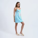 ⁦كاش مايو قصير من القطن حماله رفيعه -مطبوع-بيبي بلو⁩ - الصورة ⁦3⁩