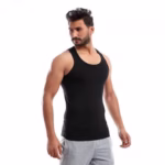 ⁦فانله حماله قطونيل استريتش - رجالي اسود⁩ - الصورة ⁦3⁩
