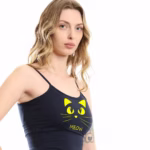 ⁦نايت شيرت قطن استريتش بطبعه - كحلي⁩ - الصورة ⁦2⁩