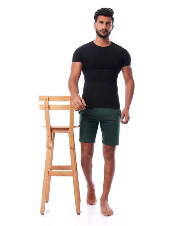 ⁦Mesery  2 نص كم رقبه دائريه قطن استريتش رجالي⁩ - الصورة ⁦9⁩