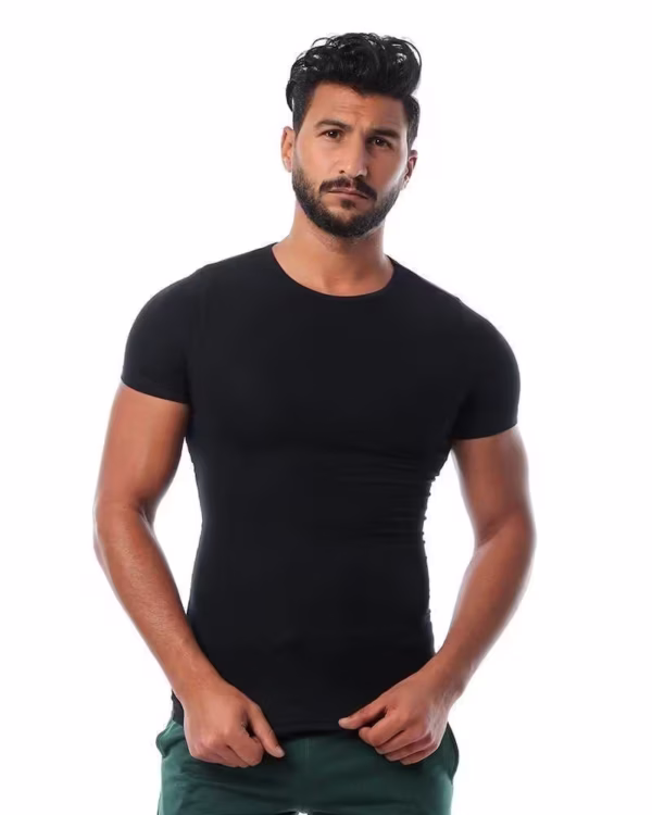 ⁦Mesery  2 نص كم رقبه دائريه قطن استريتش رجالي⁩ - الصورة ⁦7⁩