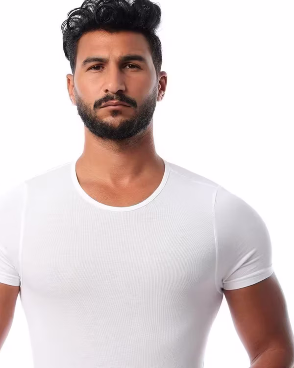 ⁦Mesery  2 نص كم رقبه دائريه قطن استريتش رجالي⁩ - الصورة ⁦6⁩