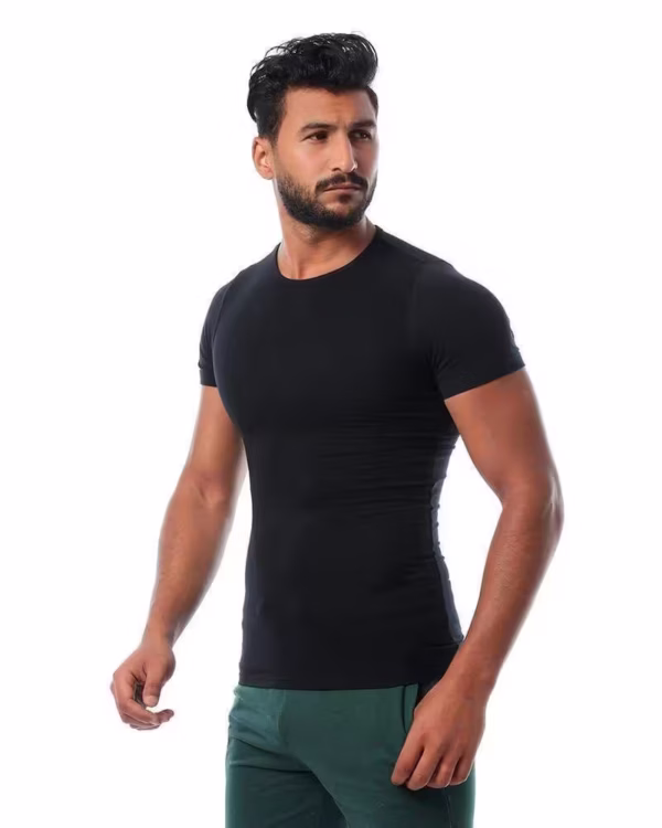 ⁦Mesery  2 نص كم رقبه دائريه قطن استريتش رجالي⁩ - الصورة ⁦8⁩