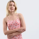 ⁦نايت شيرت قطن استريتش مطبوع -روز⁩ - الصورة ⁦2⁩