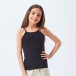 فانله حماله قطن مريح بناتي اسود