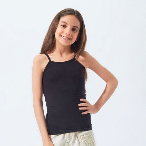 4-14-1.jpg فانله حماله قطن مريح بناتي اسود - الصورة 1