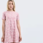 ⁦نايت شيرت قطن نص كم استريتش مطبوع -كشمير⁩ - الصورة ⁦5⁩