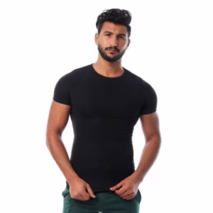 نص كم حوض اسود قطن استريتش رجالي