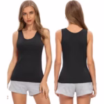 ⁦٢ توب مسيري حريمي قطن استريتش⁩ - الصورة ⁦2⁩