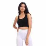⁦براحريمي غير مبطنه قطن استريتش تغطيه كامله -اسود 2⁩ - الصورة ⁦2⁩