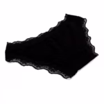 ⁦٣ اندر وير دانتيل قطن استريتش - اسود⁩ - الصورة ⁦2⁩