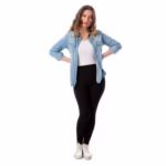 ⁦بنطلون حريمي قطن - إسود⁩ - الصورة ⁦8⁩