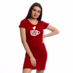 نايت شيرت قطن نص كم استريتش بطبعه - نبيتي