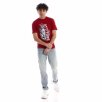 ⁦تيشرت رجالي نص كم حوض قطن - نبيتي⁩ - الصورة ⁦2⁩