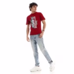 ⁦تيشرت رجالي نص كم حوض قطن - نبيتي⁩ - الصورة ⁦6⁩