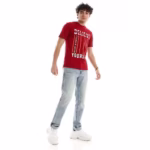 ⁦تيشرت رجالي نص كم حوض قطن - نبيتي⁩ - الصورة ⁦2⁩