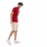 ⁦تيشرت رجالي نص كم حوض قطن - نبيتي⁩ - الصورة ⁦4⁩