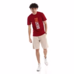 ⁦تيشرت رجالي نص كم حوض قطن - نبيتي⁩ - الصورة ⁦3⁩