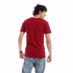 ⁦تيشرت رجالي نص كم حوض قطن - نبيتي⁩ - الصورة ⁦3⁩