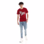 ⁦تيشرت رجالي نص كم حوض قطن - نبيتي⁩ - الصورة ⁦6⁩