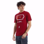 ⁦تيشرت رجالي نص كم حوض قطن - نبيتي⁩ - الصورة ⁦7⁩