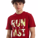 ⁦تيشرت رجالي نص كم حوض قطن - نبيتي⁩ - الصورة ⁦4⁩