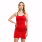 نايت شيرت قطن استريتش - احمر