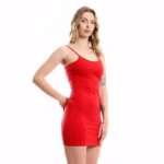 ⁦نايت شيرت قطن استريتش - احمر⁩ - الصورة ⁦2⁩