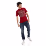 ⁦تيشرت رجالي نص كم حوض قطن - نبيتي⁩ - الصورة ⁦2⁩