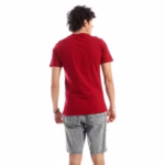 ⁦تيشرت رجالي نص كم حوض قطن - نبيتي⁩ - الصورة ⁦5⁩