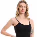 ⁦نايت شيرت قطن استريتش - اسود⁩ - الصورة ⁦4⁩