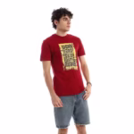 ⁦تيشرت رجالي نص كم حوض قطن - نبيتي⁩ - الصورة ⁦3⁩