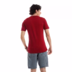 ⁦تيشرت رجالي نص كم حوض قطن - نبيتي⁩ - الصورة ⁦2⁩