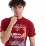 ⁦تيشرت رجالي نص كم حوض قطن - نبيتي⁩ - الصورة ⁦5⁩