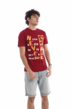 تيشرت رجالي نص كم حوض قطن - نبيتي