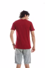 ⁦تيشرت رجالي نص كم حوض قطن - نبيتي⁩ - الصورة ⁦5⁩