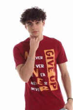 ⁦تيشرت رجالي نص كم حوض قطن - نبيتي⁩ - الصورة ⁦4⁩