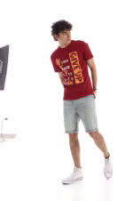 ⁦تيشرت رجالي نص كم حوض قطن - نبيتي⁩ - الصورة ⁦7⁩