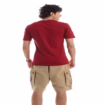 ⁦تيشرت رجالي نص كم حوض قطن - نبيتي⁩ - الصورة ⁦4⁩