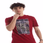 ⁦تيشرت رجالي نص كم حوض قطن - نبيتي⁩ - الصورة ⁦3⁩