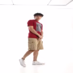 ⁦تيشرت رجالي نص كم حوض قطن - نبيتي⁩ - الصورة ⁦2⁩