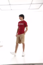 ⁦تيشرت رجالي نص كم حوض قطن - نبيتي⁩ - الصورة ⁦7⁩